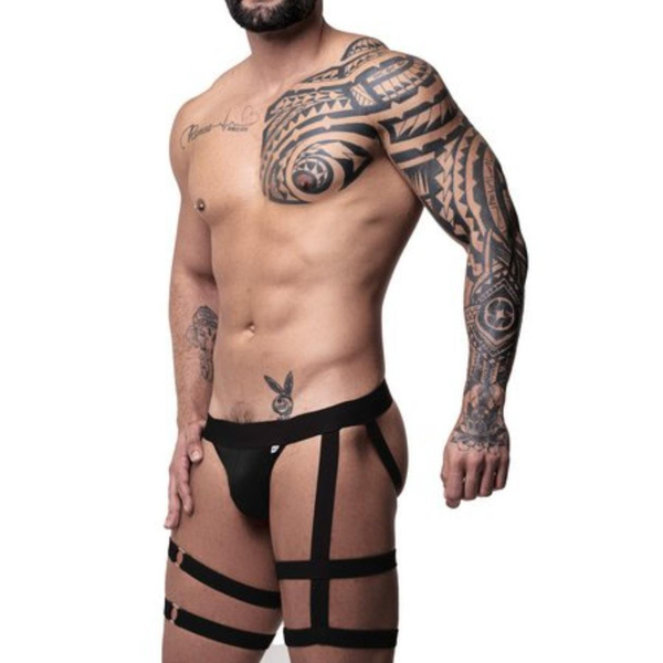 JOCKSTRAP LIGA EM SUPLEX PRETO COM REGULADOR SD CLOTHING