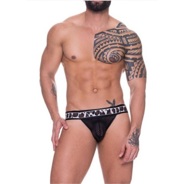 JOCKSTRAP ARRASTAO PRETO COM ELÁSTICO ONÇA SD CLOTHING