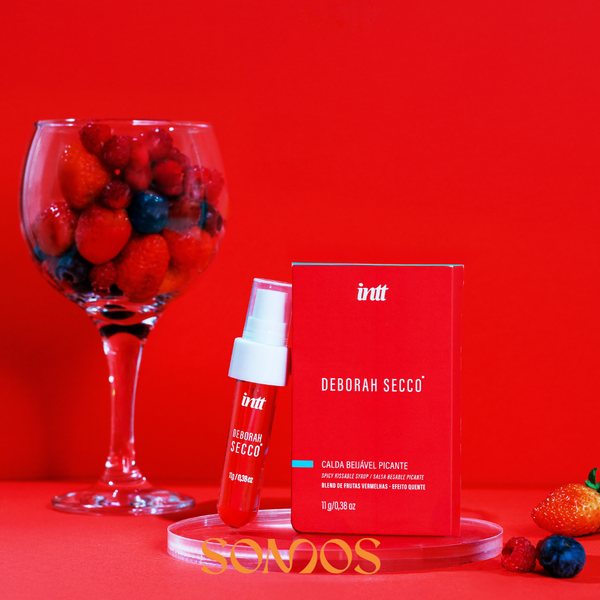KIT SENSUAL COM CALDA BEIJAVEL, EXCITANTE E LUBRIFICANTE DEBORAH SECCO