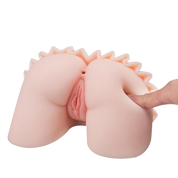 MASTURBADOR MASCULINO FORMATO BUNDA COM VAGINA E ANUS EM CYBERSKIN