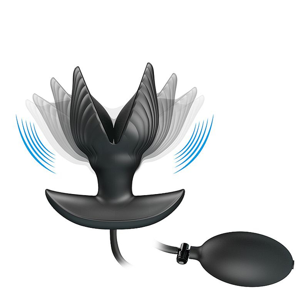 PLUG ANAL INFLAVEL COM VIBRADOR RECARREGAVEL