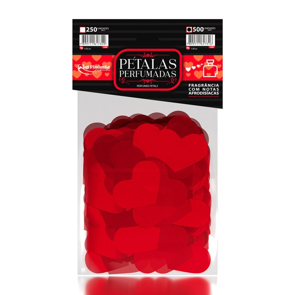 PETALAS PERFUMADAS FOMATO CORAÇÃO 500 UNIDADES