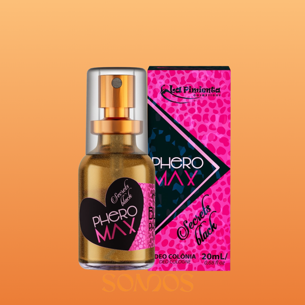 PERFUME PHERO MAX SECRETS BLACK 20ML LA PIMIENTA