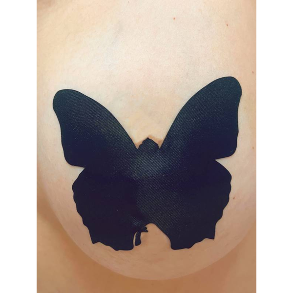 ADESIVO PARA SEIOS NIPPLE COVER BORBOLETA PRETO