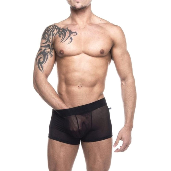 BOXER TULE PRETO TRANSPARENTE SD CLOTHING