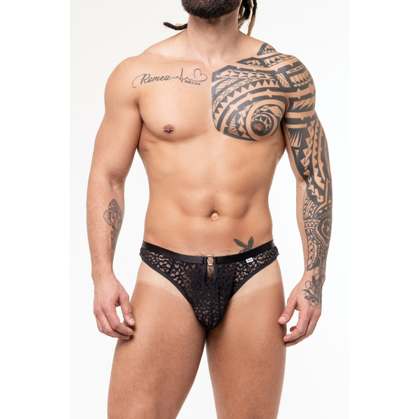 CALCINHA FIO DENTAL MASCULINO RENDA  SD CLOTHING