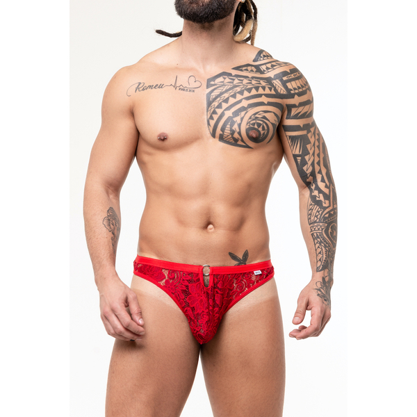 CALCINHA FIO DENTAL MASCULINO RENDA  SD CLOTHING
