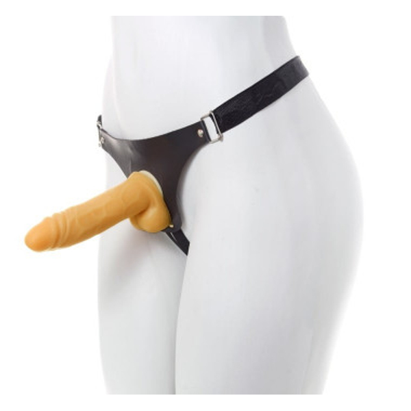 CINTA COM PROTESE PENIANA REALISTICA 15X4CM COM VEIAS SALIENTES ABSOLOO