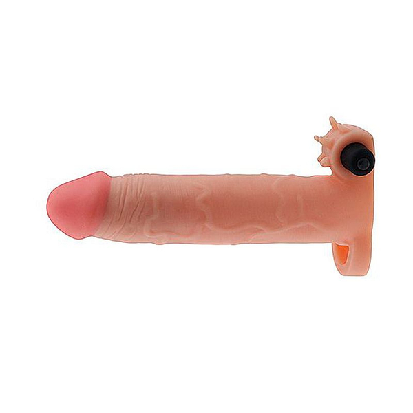 CAPA PENIANA COM EXTENSOR E ANEL PARA ESCROTO 20 X 4 CM