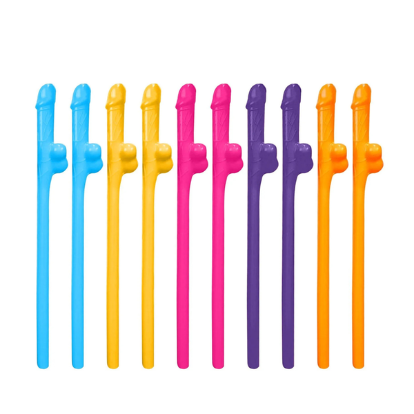 CANUDOS MINI PENIS 10 UNIDADES COLORIDOS