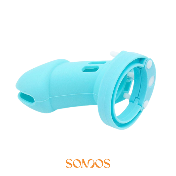 CINTO DE CASTIDADE AZUL EM SILICONE