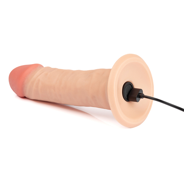 PROTESE PENIANA ULTRA CYBERSKIN COM VIBRAÇÃO RECARREGAVEL E CONTROLE SEM FIO BERNARD 17 X 4,5CM UPPER