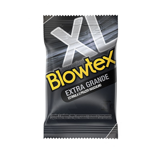 PRESERVATIVO EXTRA GRANDE BLOWTEX 3 UNIDADES