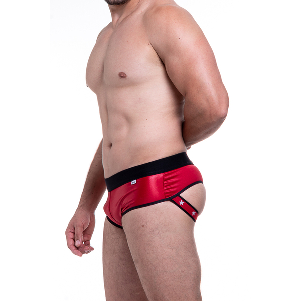 SUNGA CIRRE VERMELHO TIRAS NO BUMBUM SD CLOTHING
