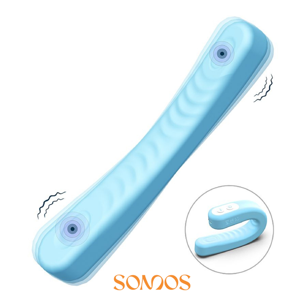 VIBRADOR DE CASAL FLEXIVEL RECARREGAVEL 9 VIBRAÇÕES