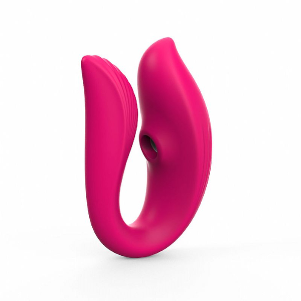 VIBRADOR DE CASAL COM ONDAS DE PRESSÃO E CONTROLE POR APLICATIVO