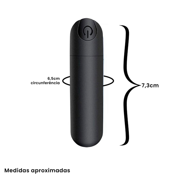 VIBRADOR BULLET CÁPSULA RECARREGÁVEL