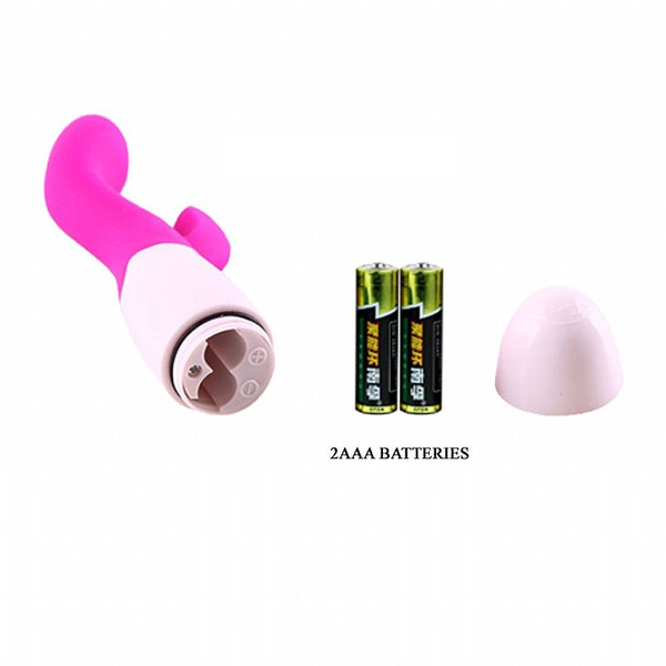 VIBRADOR BRIGHTY SILICONE DUPLO 30 VIBRAÇÕES PRETTY LOVE