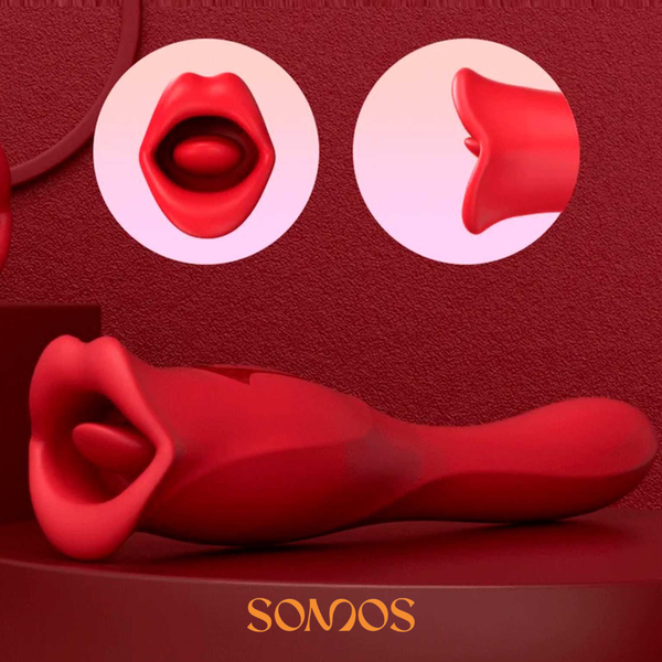 VIBRADOR BOCA COM PENETRADOR RECARREGÁVEL