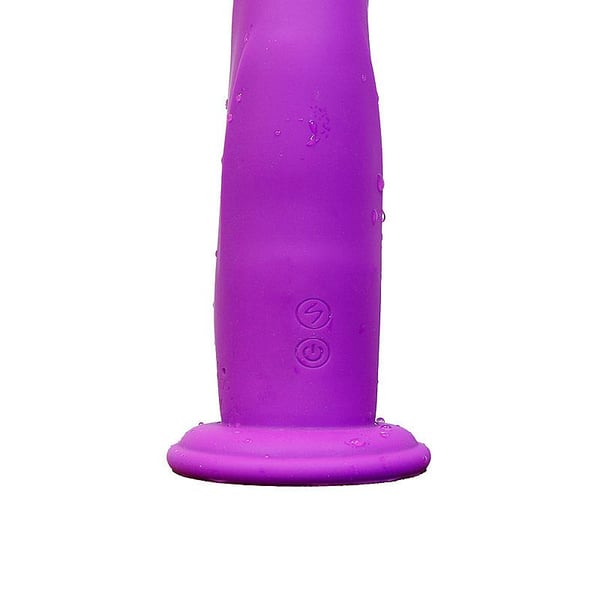 VIBRADOR PONTO G E CLITORIS COM ROTAÇÃO E VENTOSA ROXO