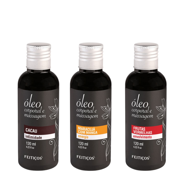 OLEO DE MASSAGEM CORPORAL 120ML NOVAS FRAGRANCIAS