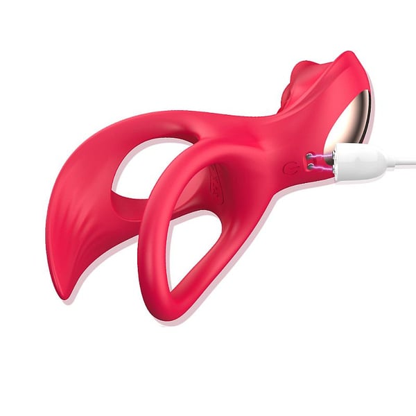 ANEL PENIANO DUPLO PARA TESTICULOS E CLITORIS RECARREGAVEL
