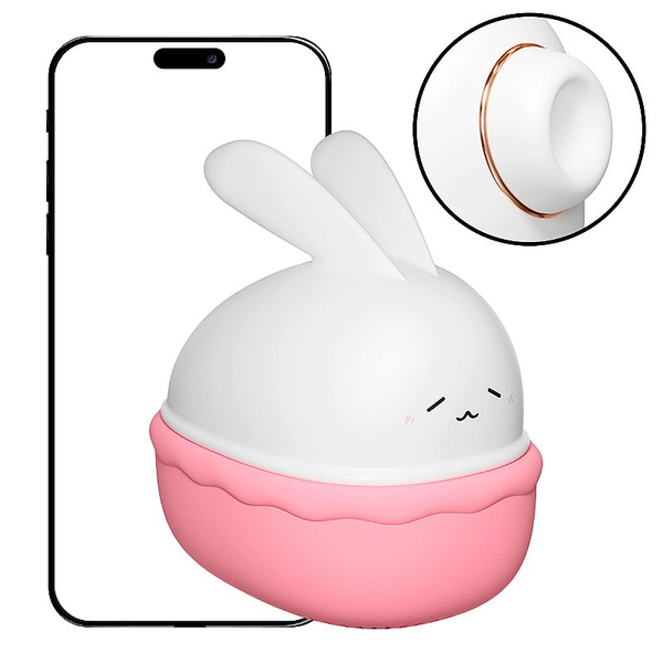 VIBRADOR DE PULSAÇÃO COELHO COM CASE POR APP