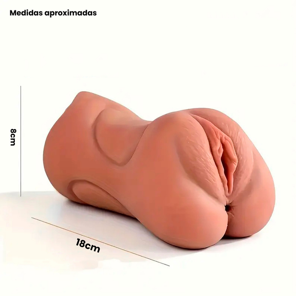 MASTURBADOR 3 EM 1 COM BOCA, VAGINA E ÂNUS EM CYBERSKIN