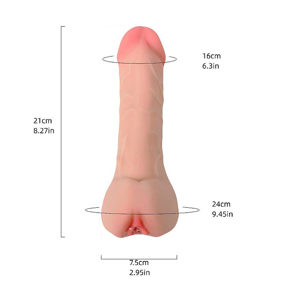 MASTURBADOR CYBERSKIN FORMATO DE PENIS COM VAGINA