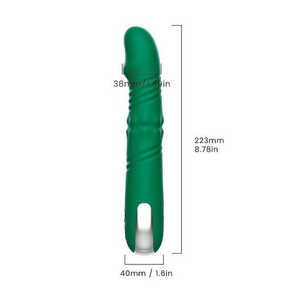 VIBRADOR PONTO G COM ROTAÇÃO E VAI E VEM RECARREGAVEL