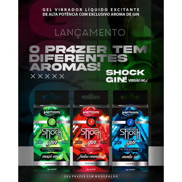 SHOCK-GIN GEL DE VIBRAÇÃO EXCITANTE 8G