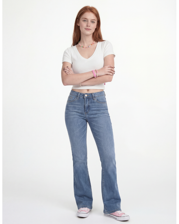 Calça Jeans Flare