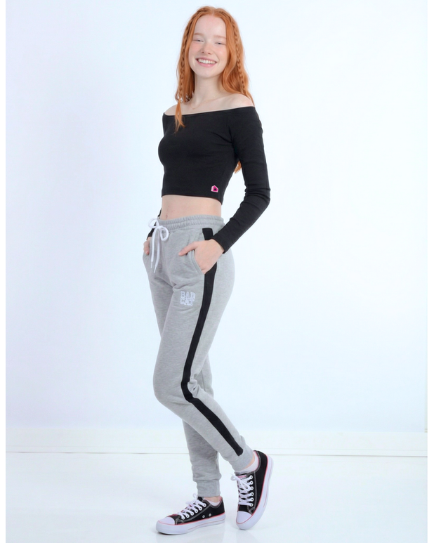 Calça moletom faixa