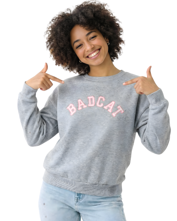 Moletom Oversized Gola Careca Badcat