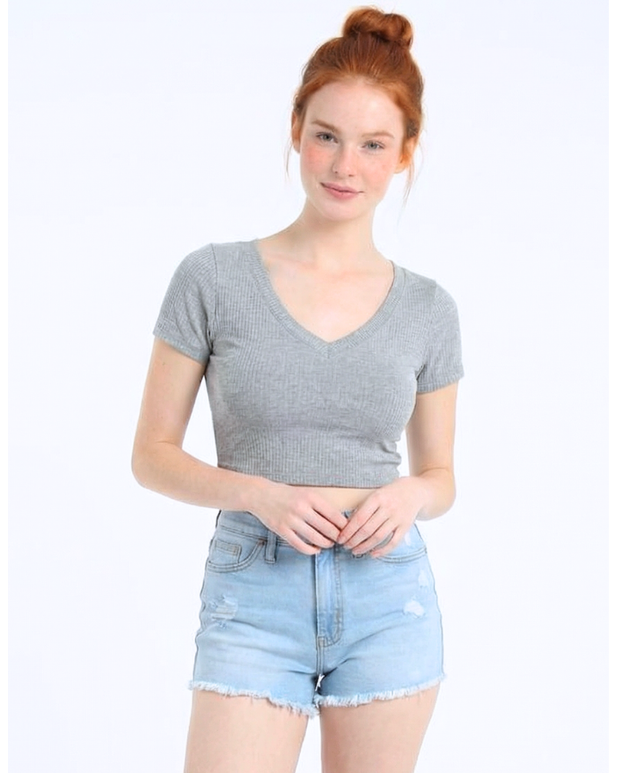 Shorts jeans barra desfiada