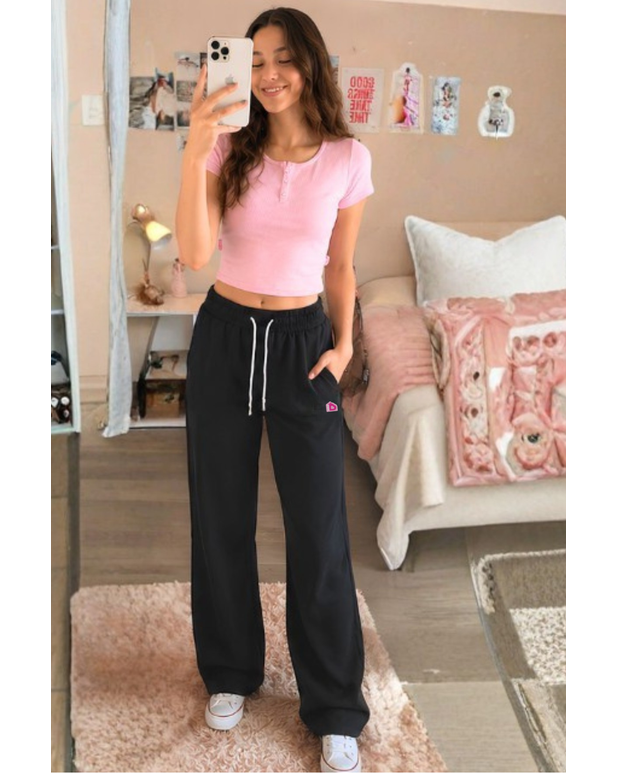 calça pantalona moletinho
