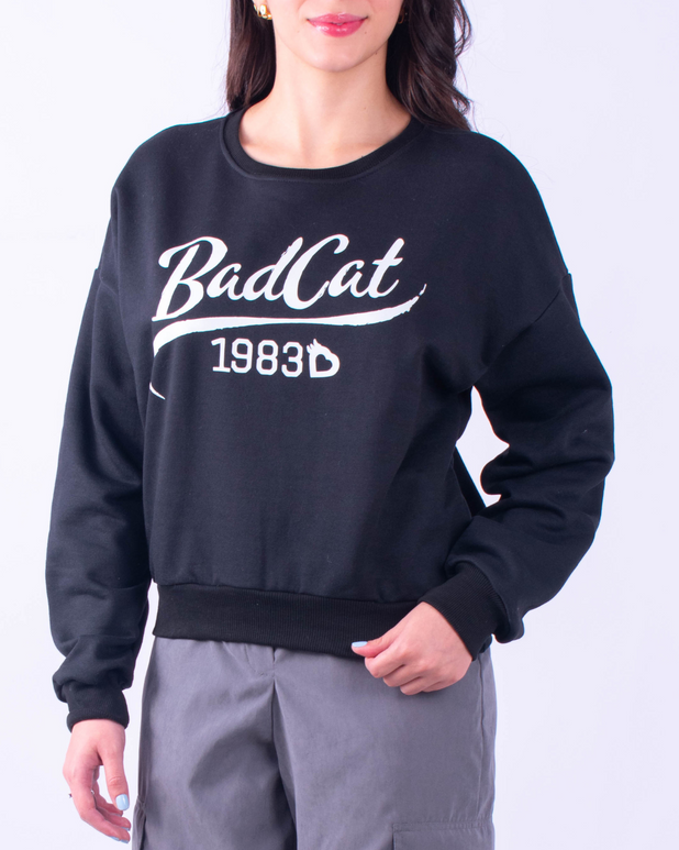 Blusa De Moletom Plus Badcat