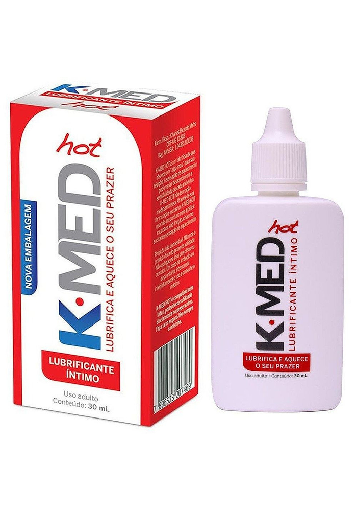 K-Med Hot Lubrificante Íntimo com Aquecimento 30ml