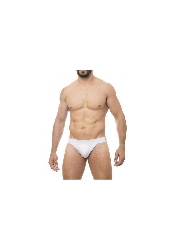 Cueca Jock Branca com Argolas 