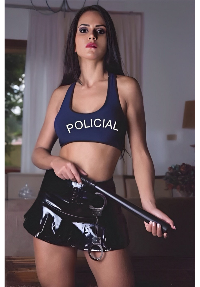 Fantasia Policial Sapeca Garota Veneno