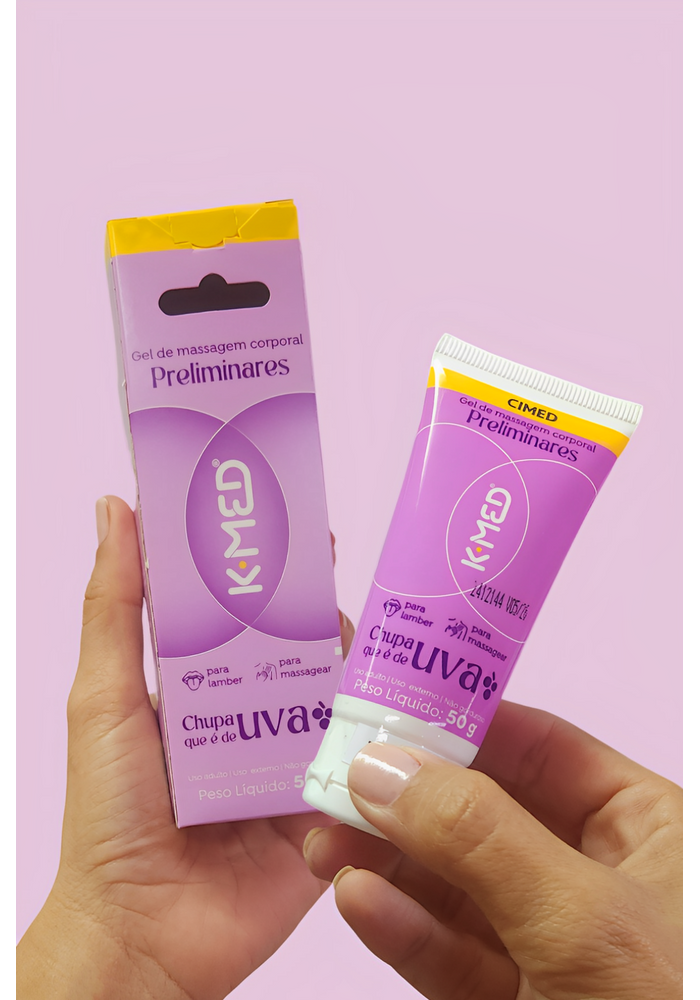 Chupa que é de UVA gel Preliminares comestível 50g