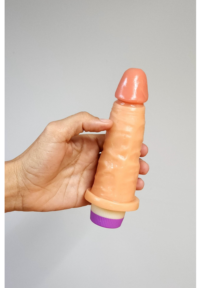 Pênis Com Vibrador 14,5 X 4Cm Pele Clara