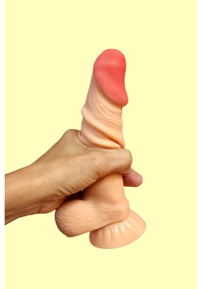 Pênis Dildo Dupla Densidade Em Tpe 19 X 4,2Cm