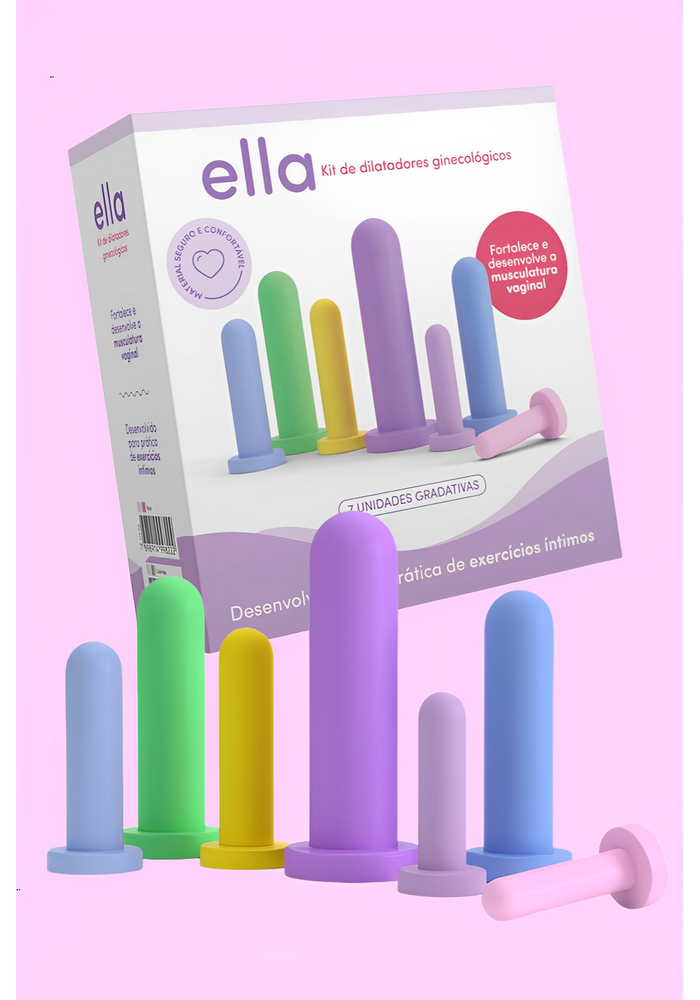 Kit com 7 Dilatadores Ginecológicos Ella