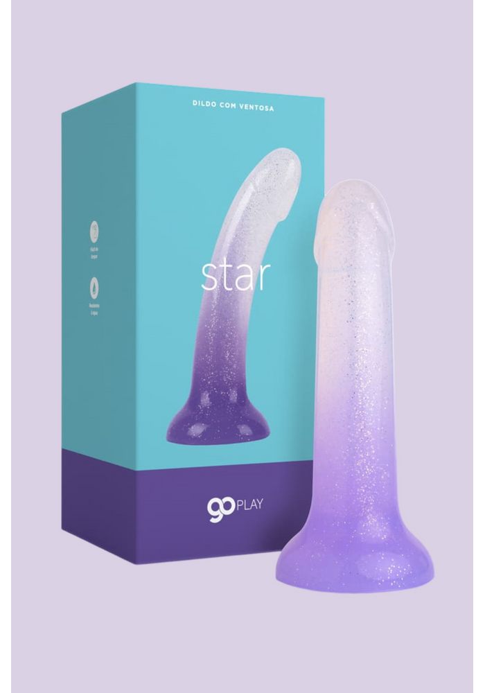 Dildo com Ventosa em Silicone 17,5 X 3,3 cm