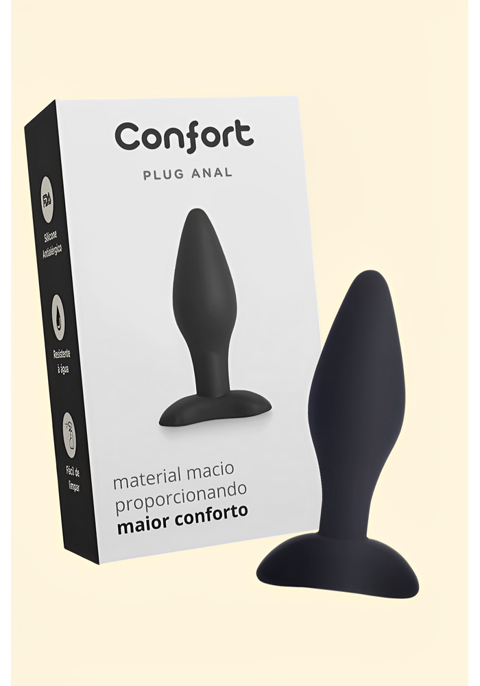 Plug estimulador Anal em Silicone 10,4 x 3cm