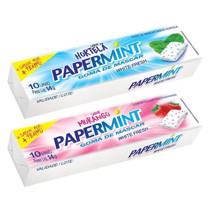 Goma De Mascar White Fresh Papermint