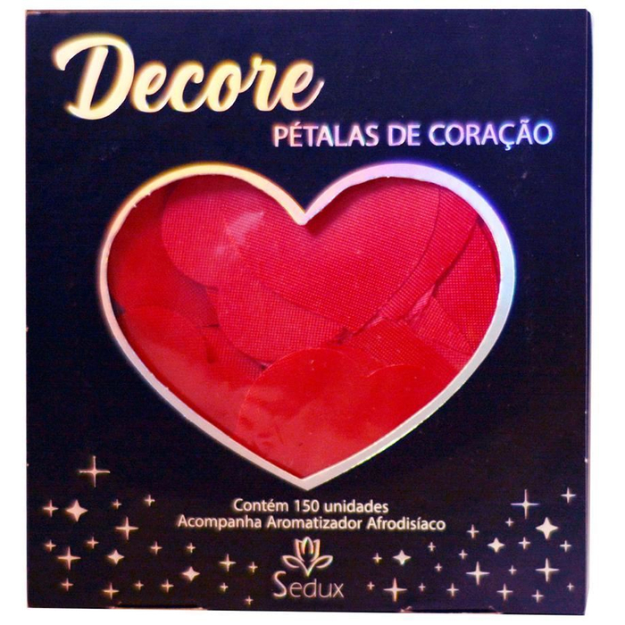 Pétalas Decore Vermelha De Coração Aromatizada Sedux