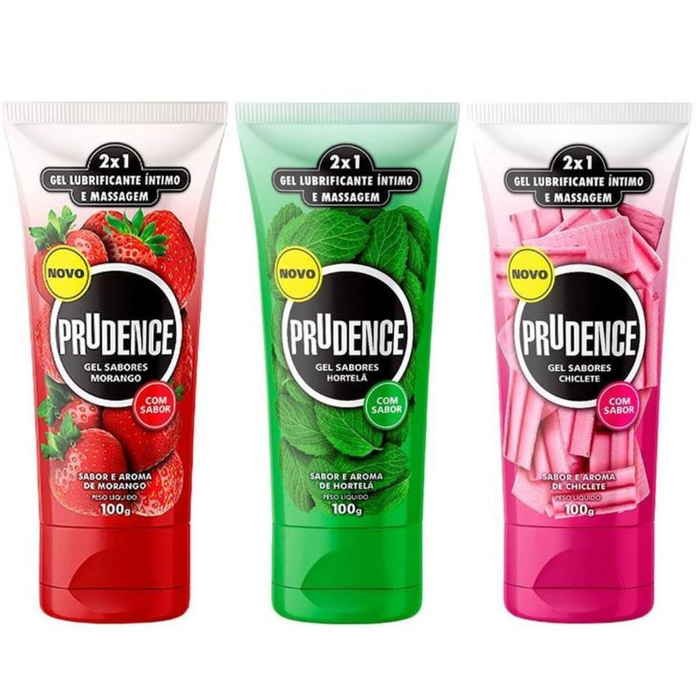 Gel E Lubrificante Intimo Sabor E Aroma 2x1 100ml Prudence 