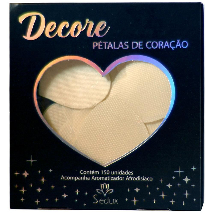 Pétalas Decore Branca De Coração Aromatizadas Sedux